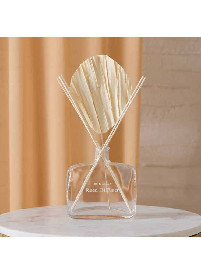 Home Aroma Seyna Palm Leaf Reed Diffuser Bottle without Fragrance Solution - 16x5x38 cm - Image 1